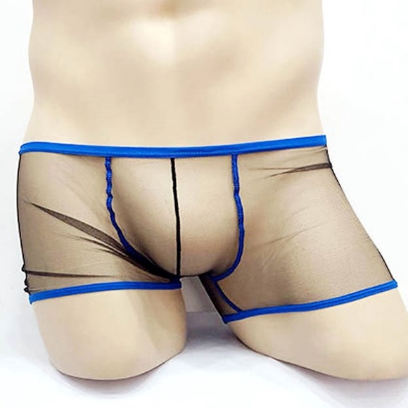 Other - Black & Blue Mesh Boxer Brief